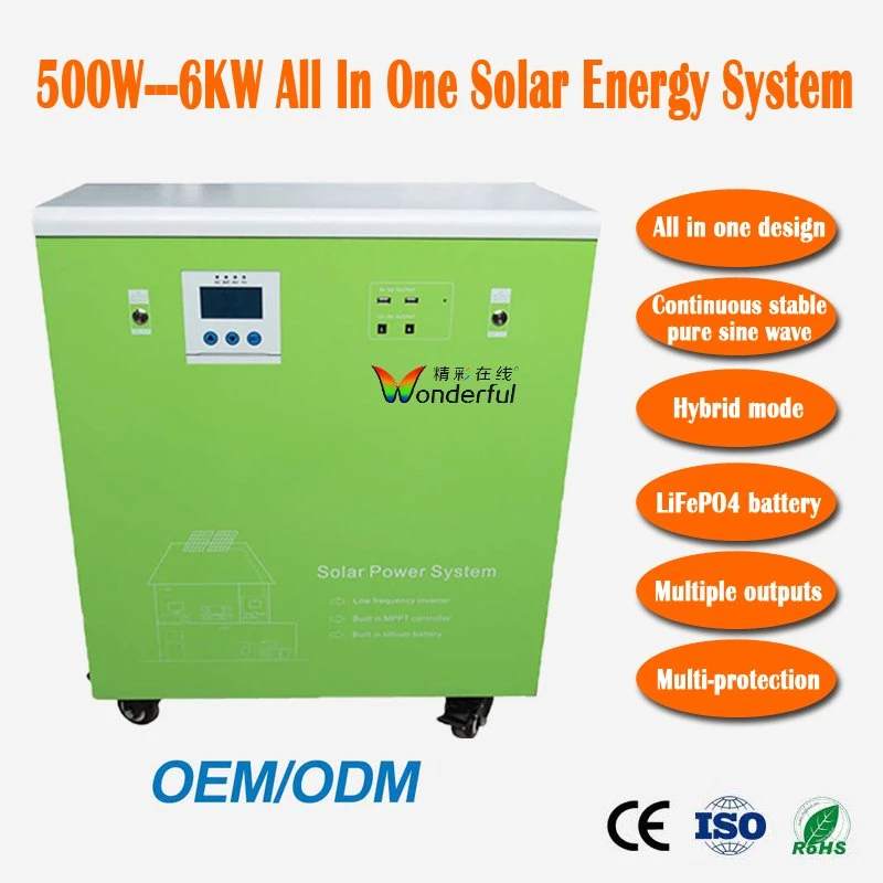 Home Use Solar Power Energy Storage System Solar Energy System off Grid 2kw Power Supply AC DC