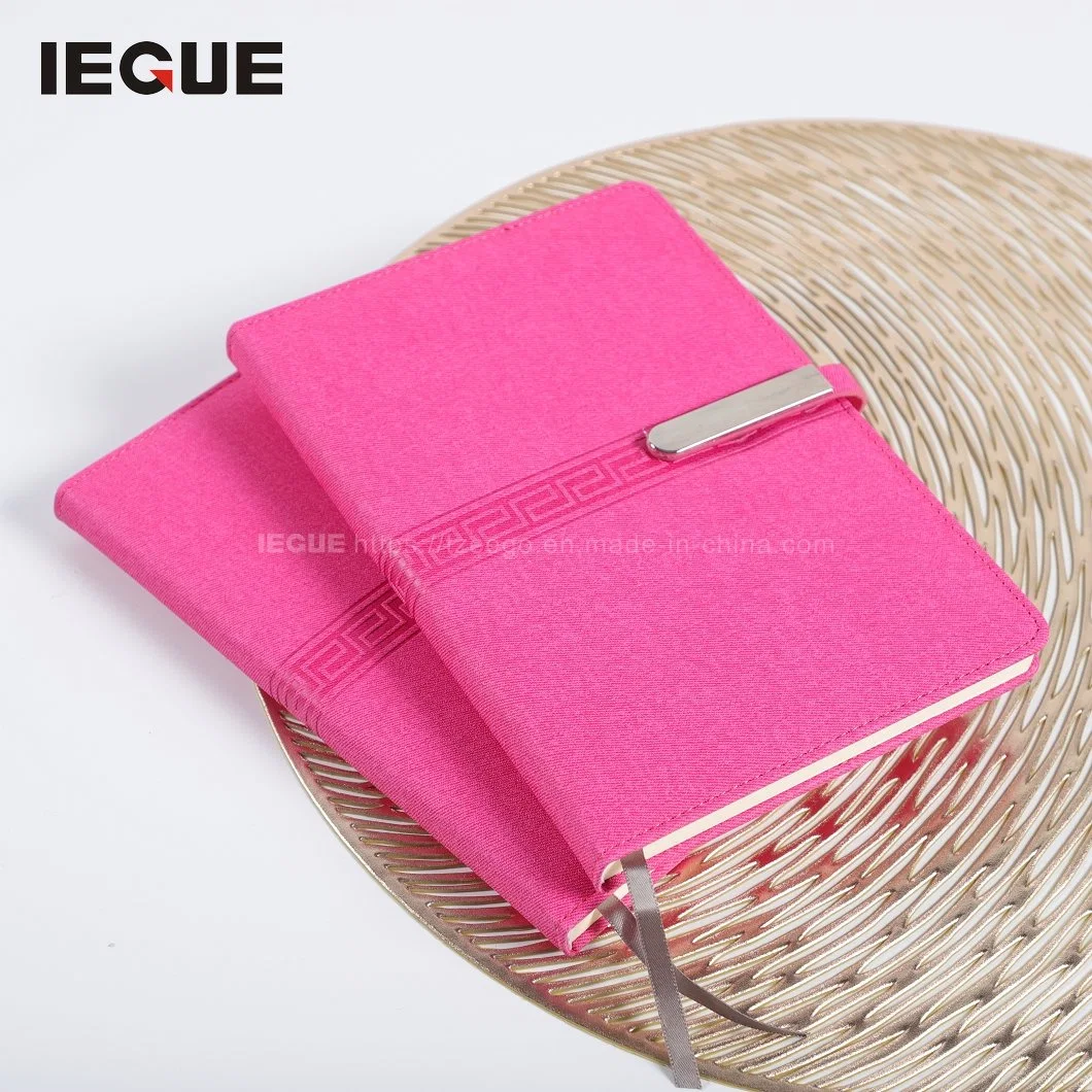 Artigos de Papelaria personalizada de luxo Capa de couro PU Notebook Notebooks com fivela