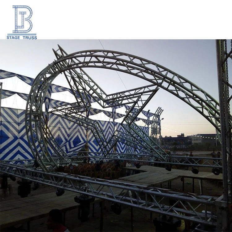 Aluminum Lighting Outdoor Small Concert Stage Roof Truss