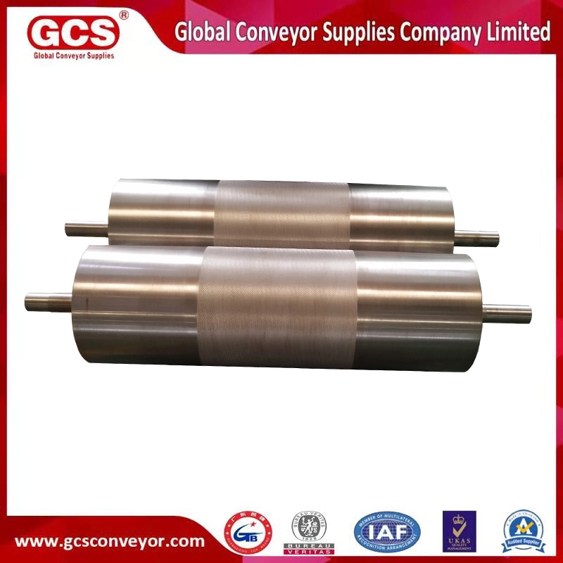 Belt Conveyor Drum Rubber Lagging Drive Head Pulley