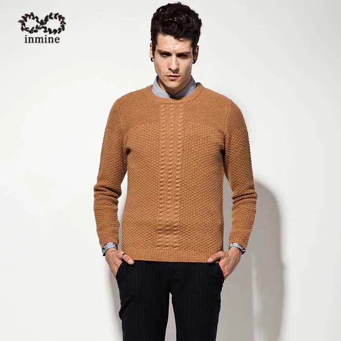 Os homens ODM roupas da moda veste suéter tricotado de cabo
