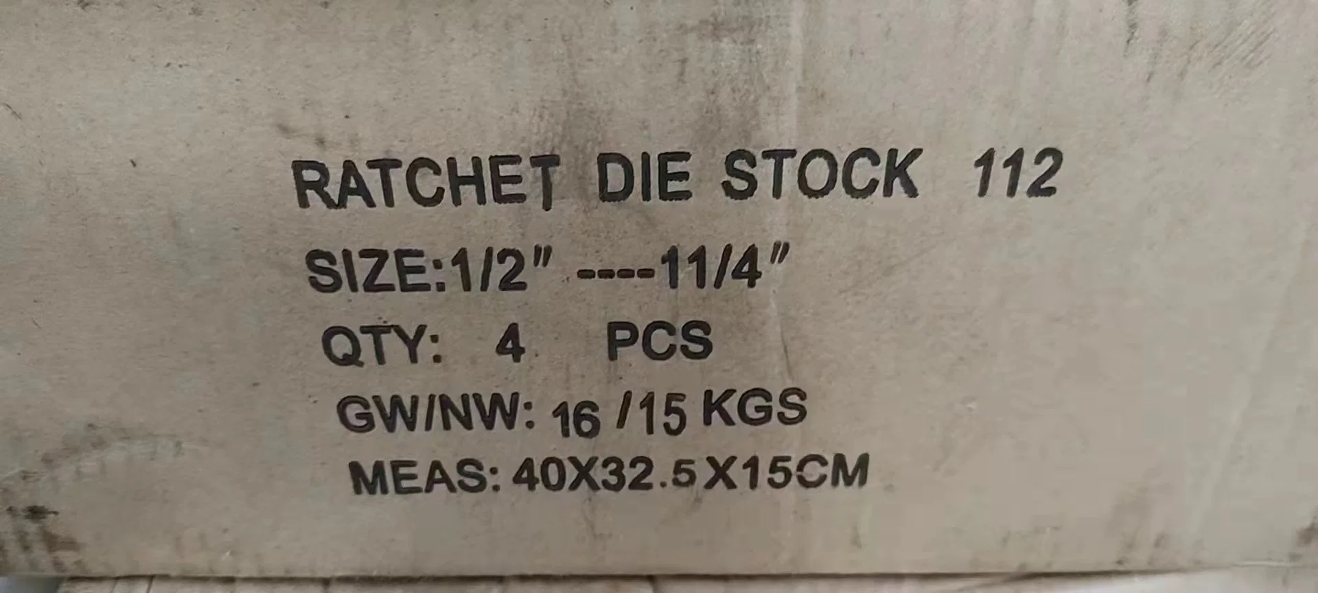 Ratchet Die Stock Manual Pipe Threading Tools No. 112 Type