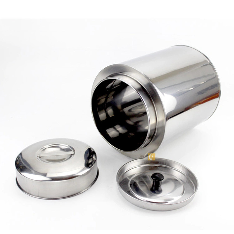 High quality/High cost performance  Hot Sale Tea Tin Can with Inner Lid 410 Stainless Steel Tea Caddy