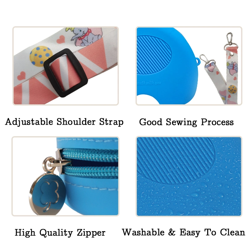 Wholesale/Supplier Custom Fashion Silicone Waterproof Shoulder Crossbody Portable Purses Bags for Ladies Girls