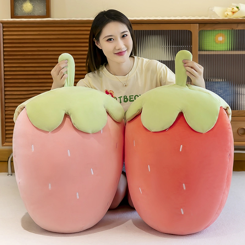 18cm Strawberry Shape Custom Tizes Soft Plush Juguete de animales rellenos