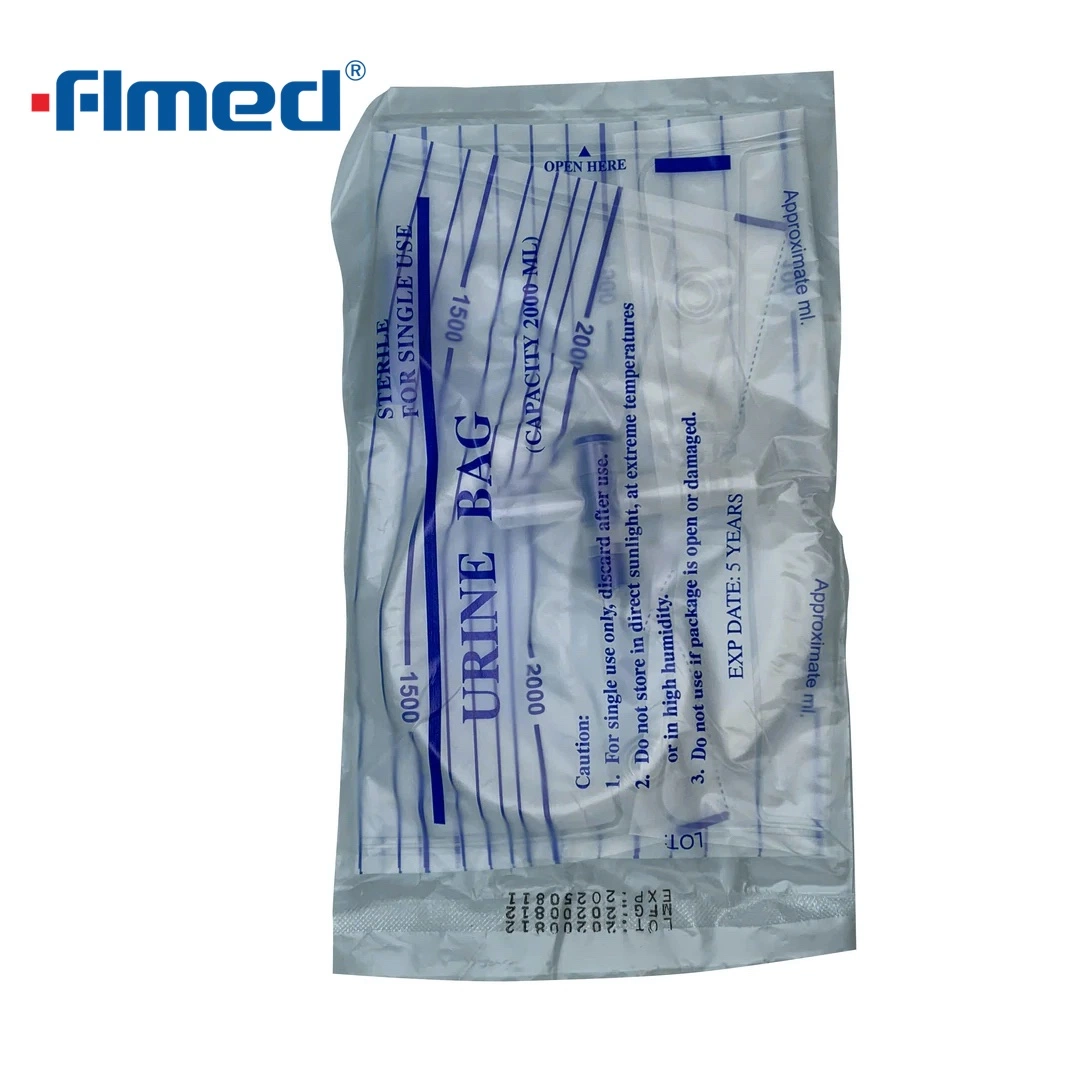 Medical Supply Basic Urine Bag 2000ml 90cm Tube