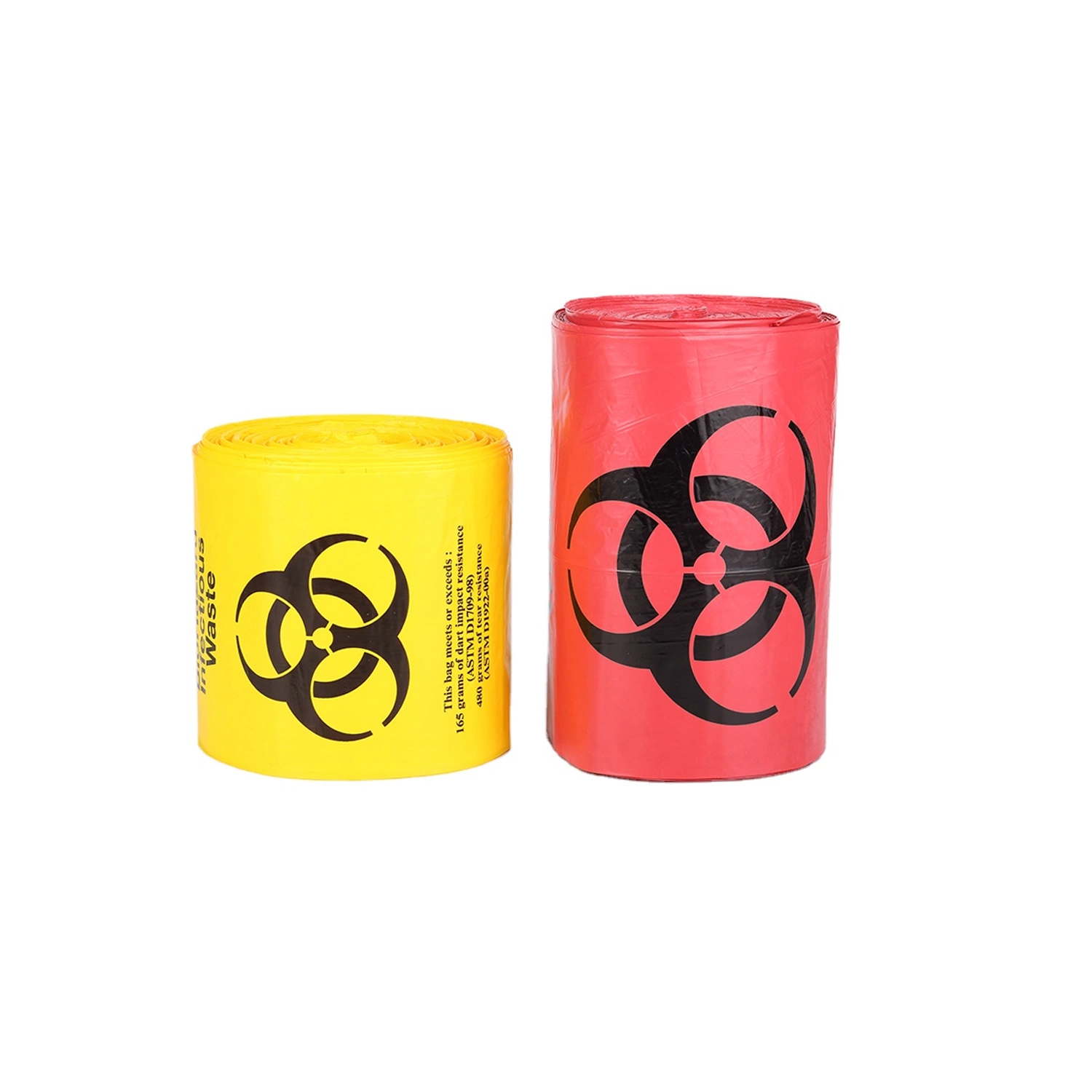 Good Quality Custom Size Plastic Disposable Biohazard Medical Waste Bag