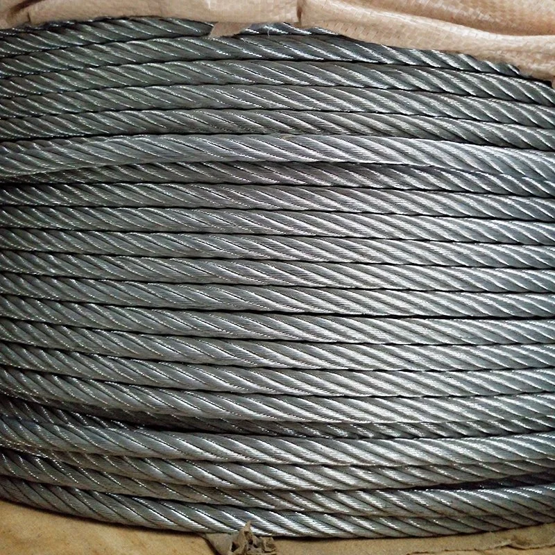 6X19s 8X19s FC/Iwrc Galvanized or Un-Galanized Wire Steel Rope for Elevator Use