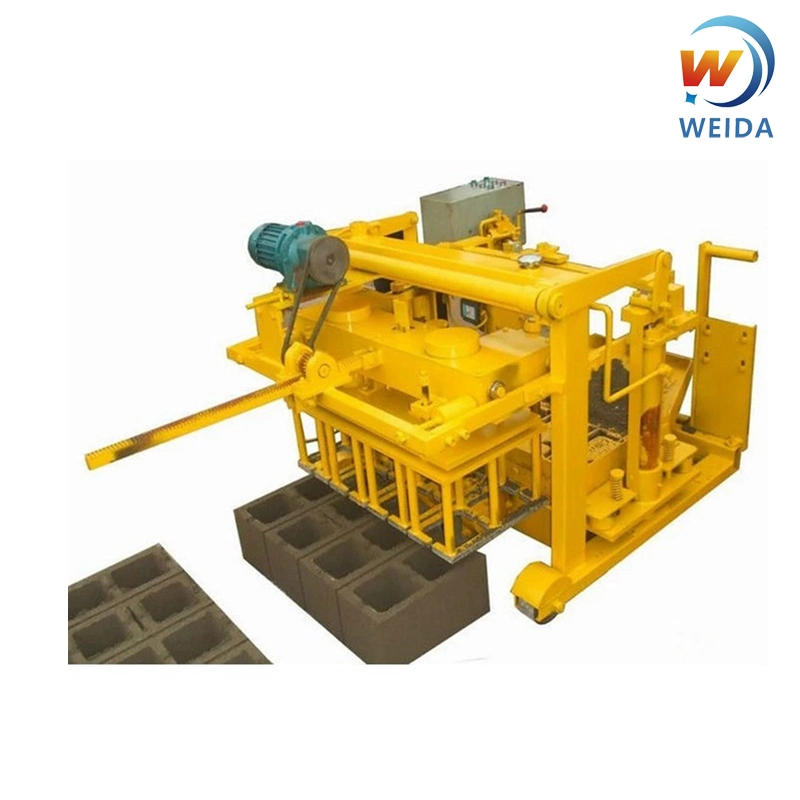 China Cement Concrete Stone Paving Mobile Brick Making Machine