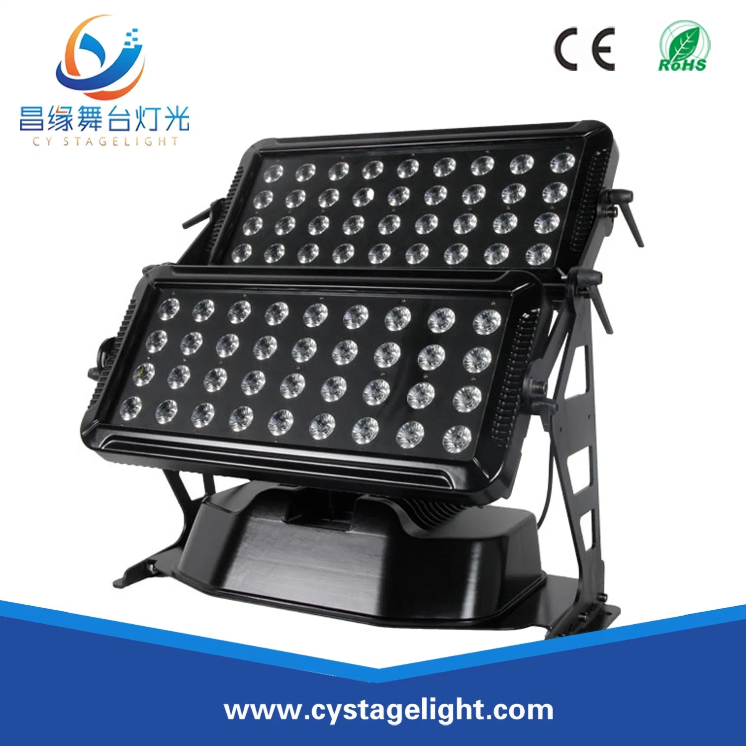 LED City Color Double Layers 72*10W 4in1 Wall Washer Light