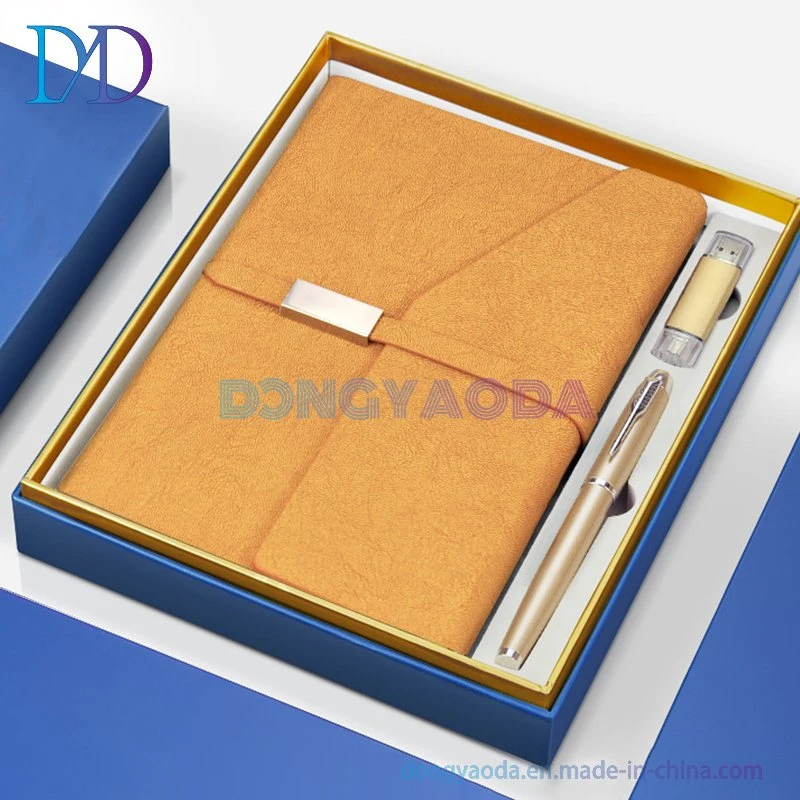 A5 Notebook/U Disk Storage Disk/Gel Pen/Business Diary Set