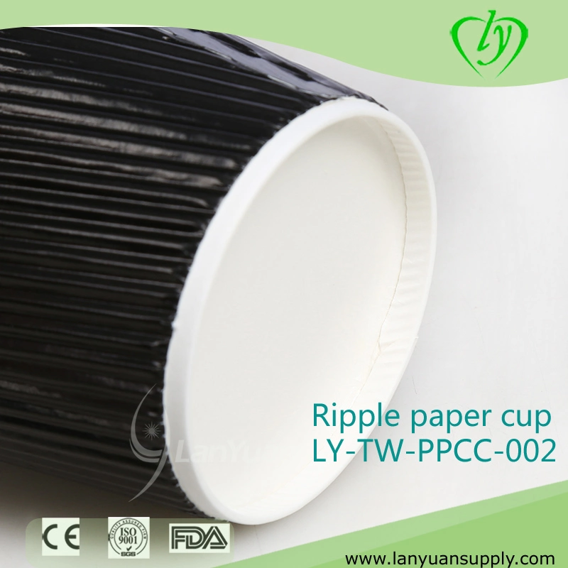 Disposable Ripple Paper Cup for Coffee