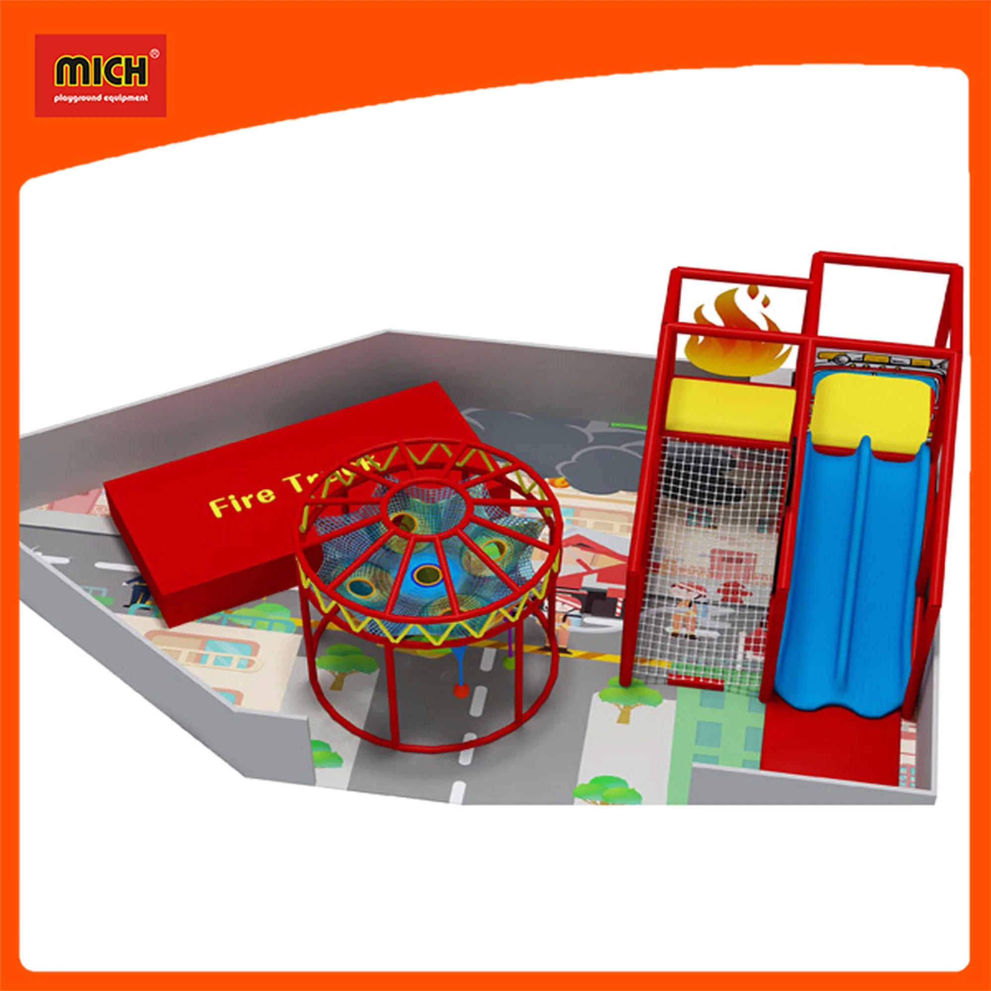 Small Area Indoor Playground with Climbing Net