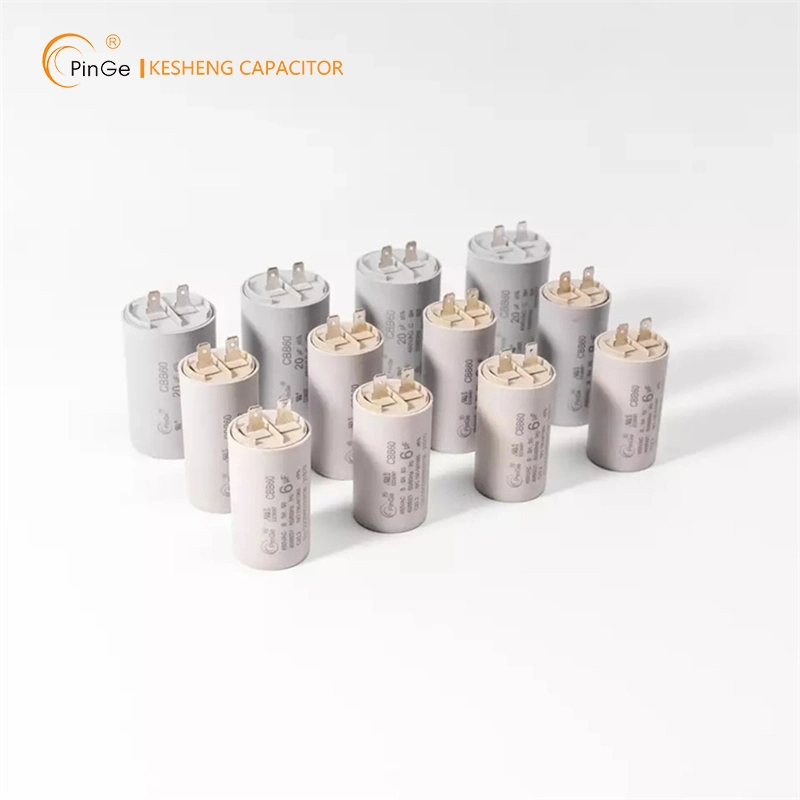 Ks Pinge Custom Made Metallized Good Self-Healing Effect Terminal Lead Cbb60 Washing Machine AC Motor Capacitors