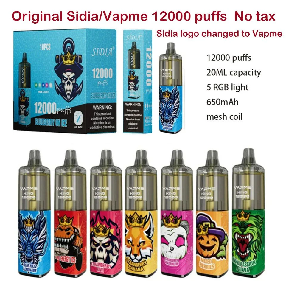 Vente en gros I Sidia 12000 puffs 20 ml jetable Vape bon marché