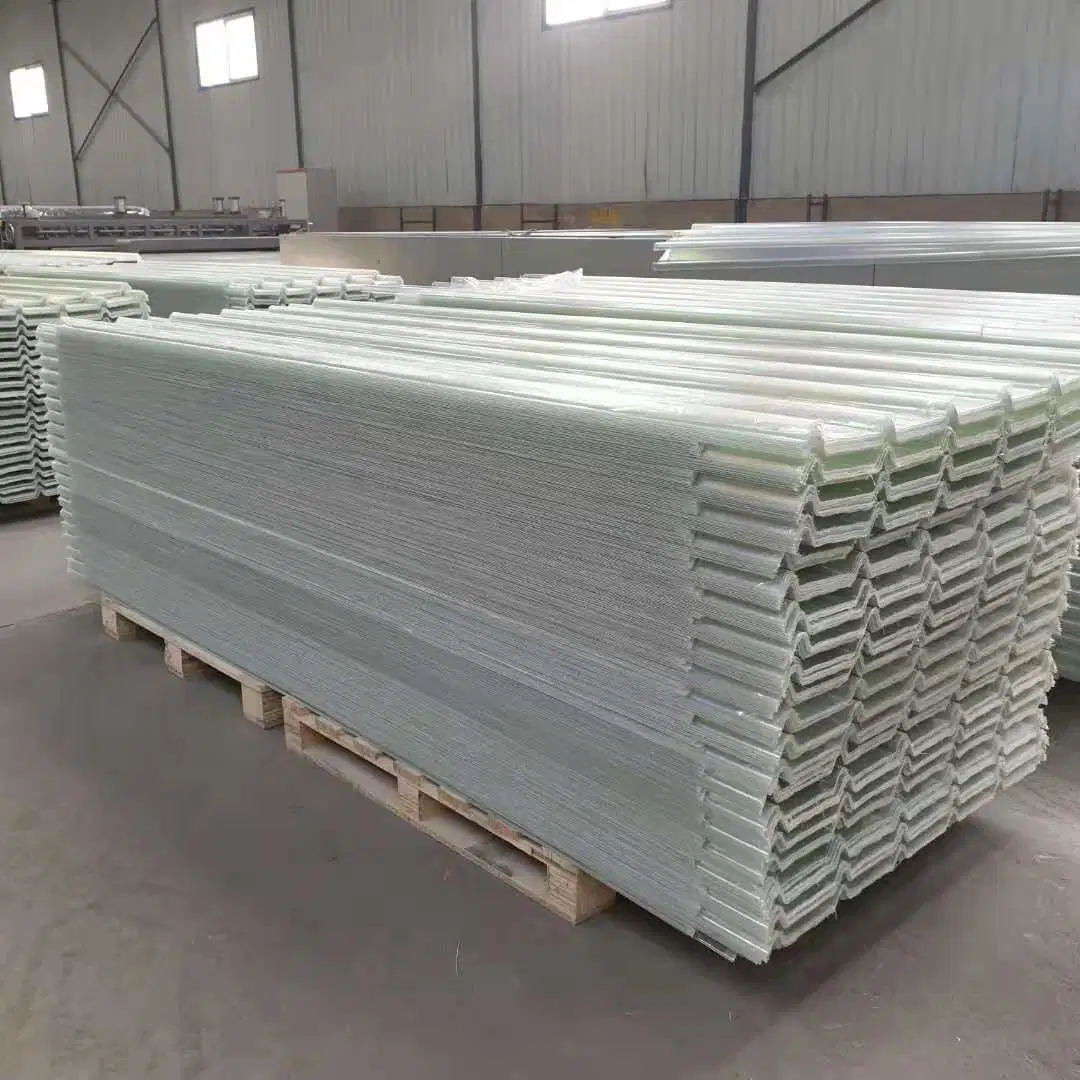 1.2mm Thickness Fiberglass Reinforced Plastic Translucent Corrugated FRP Sunlight Roofing Sheets