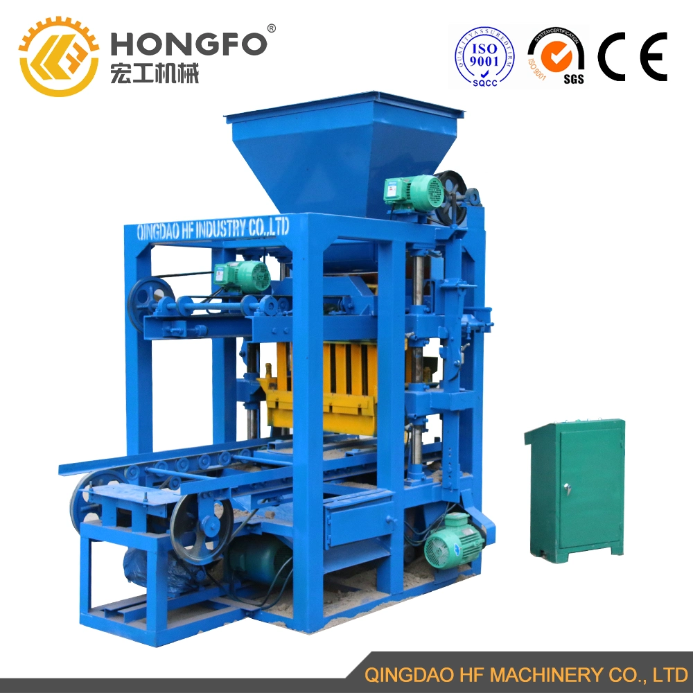 Qt4-26 Semi-Automatic Cement Interlocking Paver Concerte Brick Block Making Machine Price List