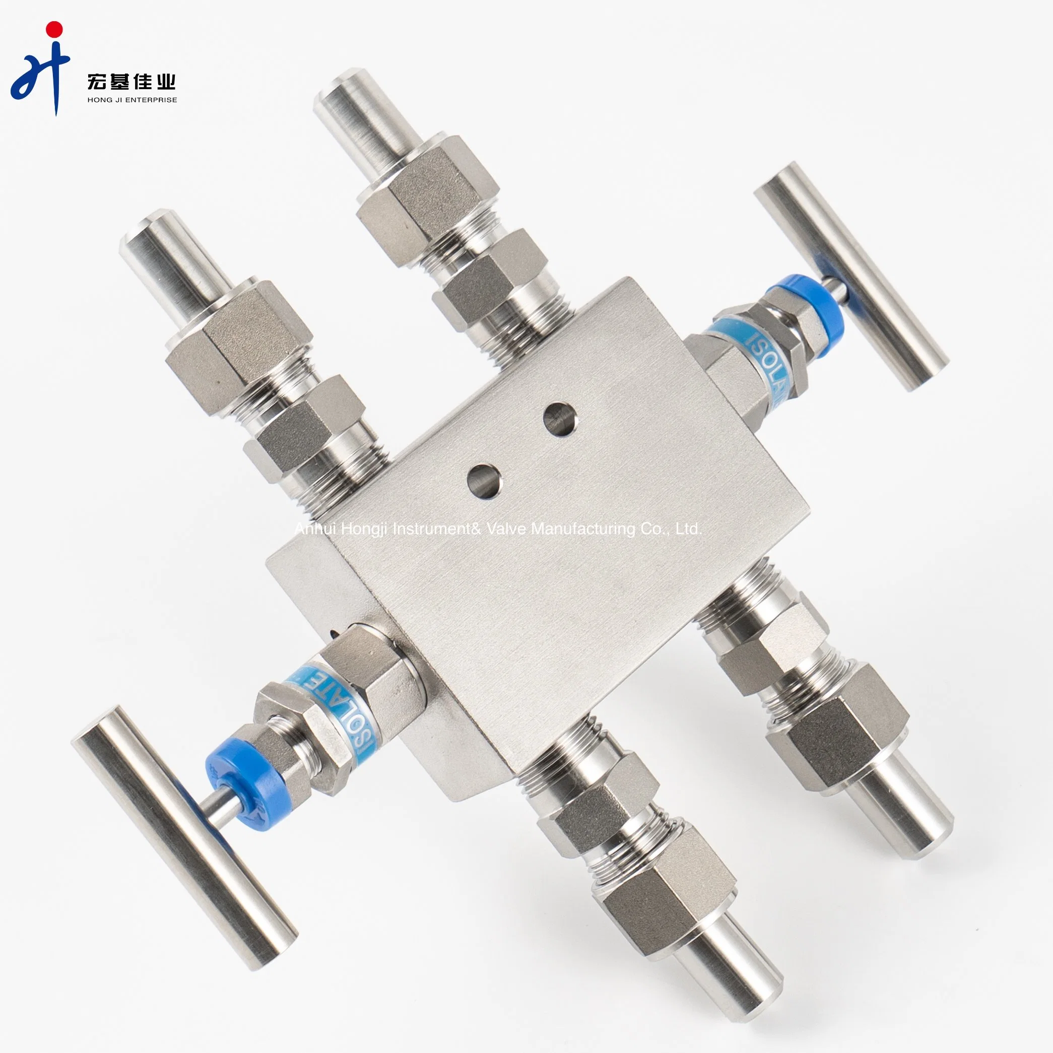 3-Ventil-Verteiler aus Edelstahl, Typ 6000psi Qff3, integrierte Dreiventilgruppe Geräteventil