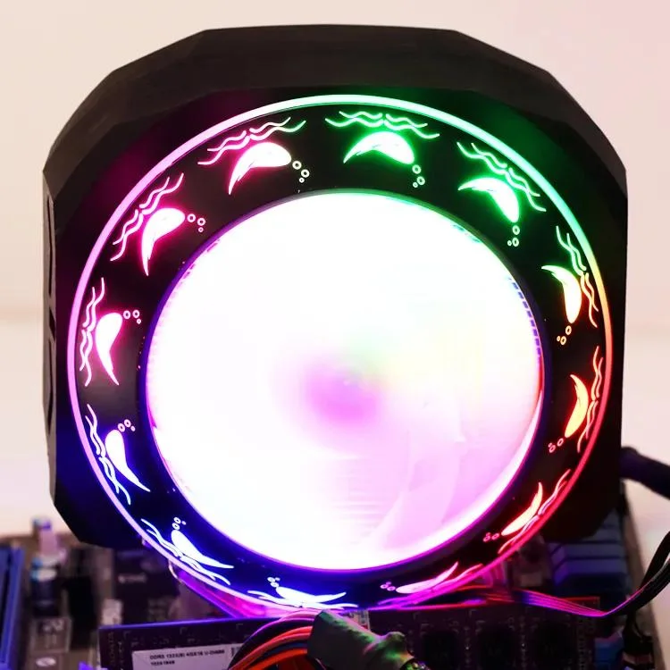 Luminous Air-Cooled UFO Desktop Cooling Fan Computer Host Fan