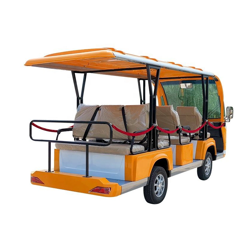 CE Certification 4kw/5kw/7.5kw 72V Battery Low Speed 8 11 14 18 23 Seats Electric Sightseeing Car