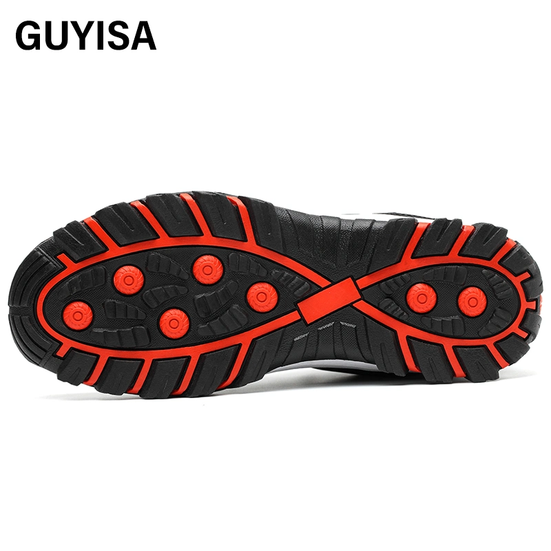 Sola exterior em borracha em tecido de malha e pele de microfibra Guyisa Summer Safety Shoes in Egito