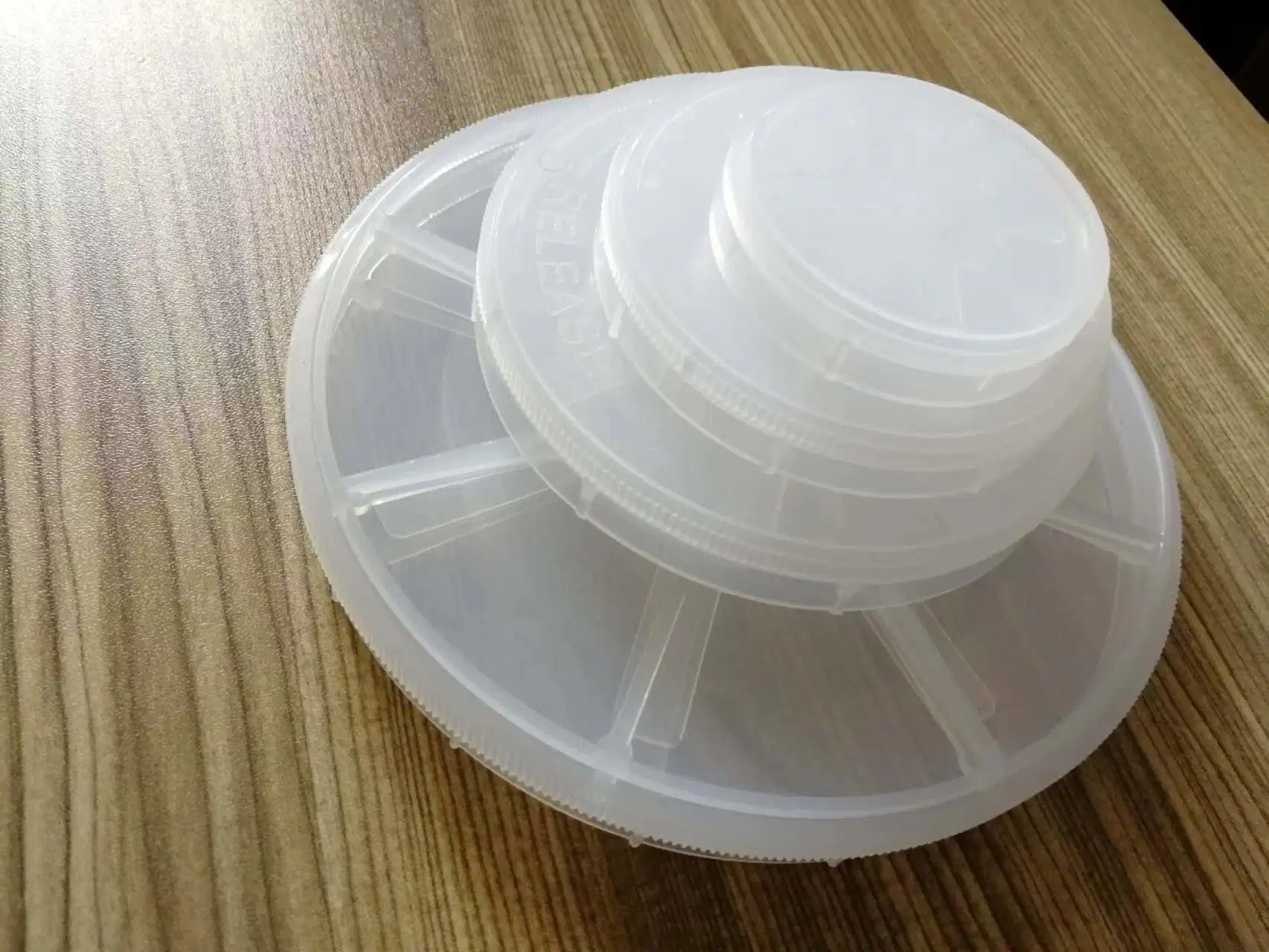 6inch PP Single Wafer Carrier Container Box Cassette Box for Semi Wafer Package Canister