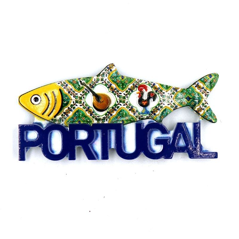 Low MOQ Customized Resin Magnet Craft 3D Resinl Sticker for Portugal