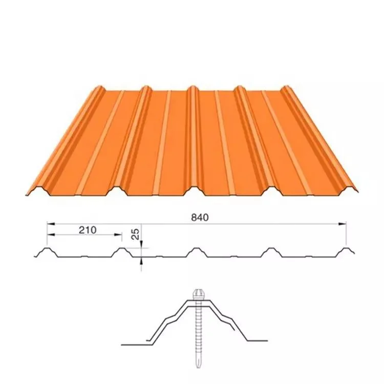 Ppal 3105 3003 3004 5005 H16 H18 H32 H48 Color Coated Aluminum Roofing Sheet