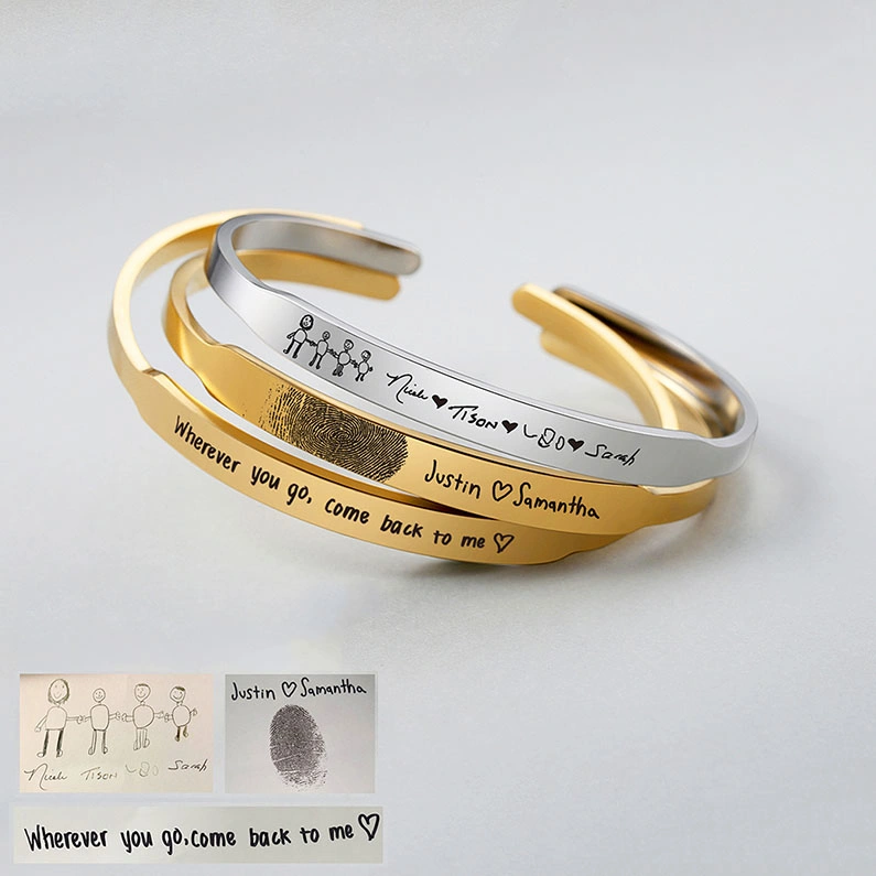 Wholesale/Supplier Custom Fashion Titanium Mens Women Bangles and Bracelets Dropshipping