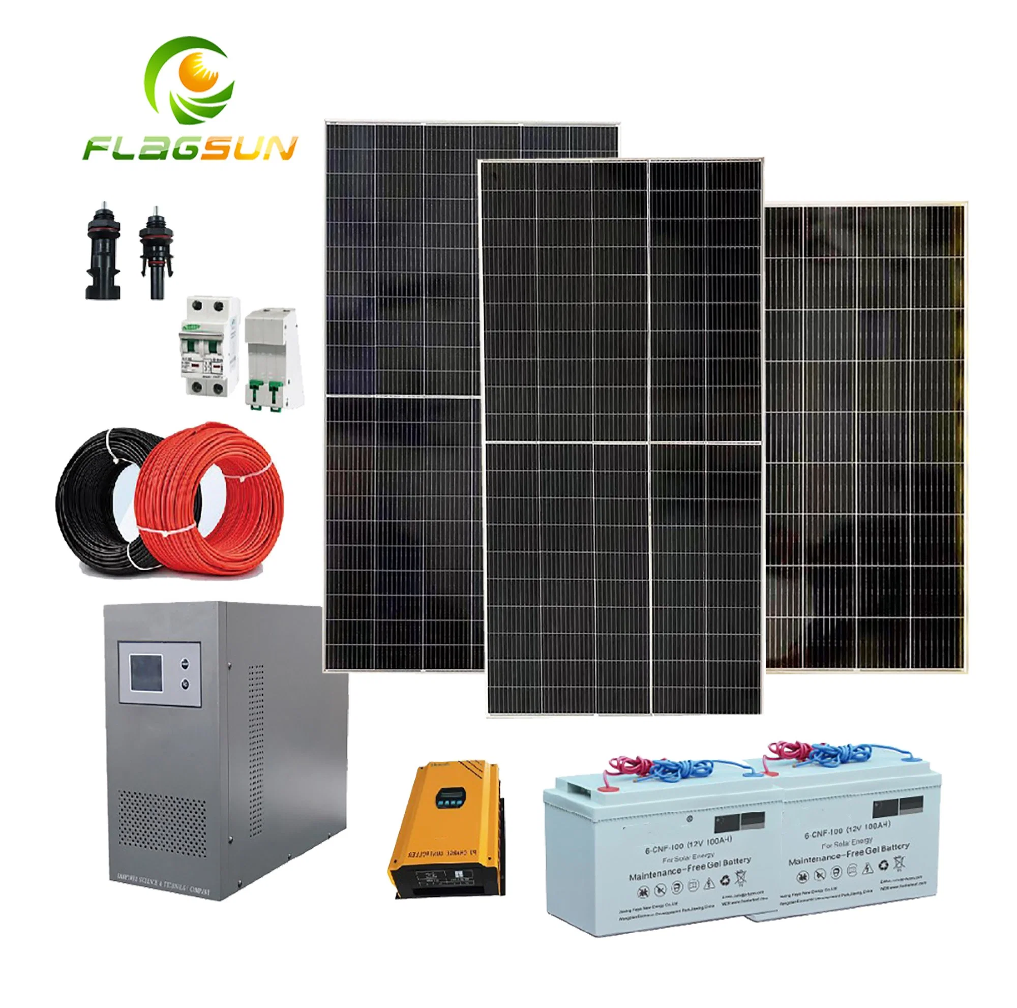 Sistema de Energía Solar de Tierra de Alta eficiencia 30kW conectado a la red 40kW 50kW Grid atada Home sistema de energía solar para la venta