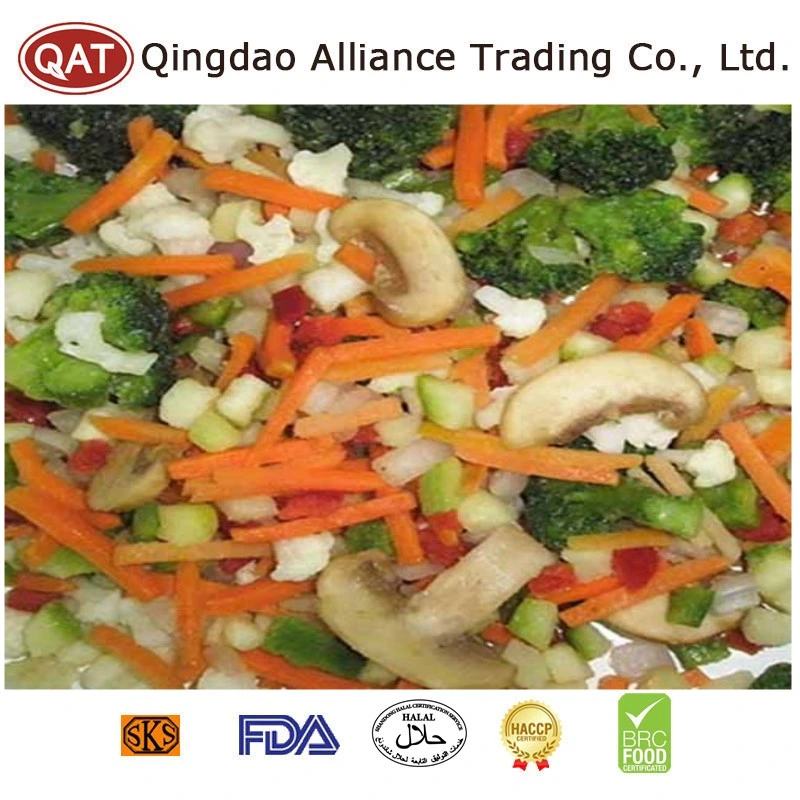 New Season Frozen Mixed Vegetables IQF Blend Crop Vegetables Various with IQF Potato/Carrots/Broccoli Rice/Cauliflower/Onion for Exporting