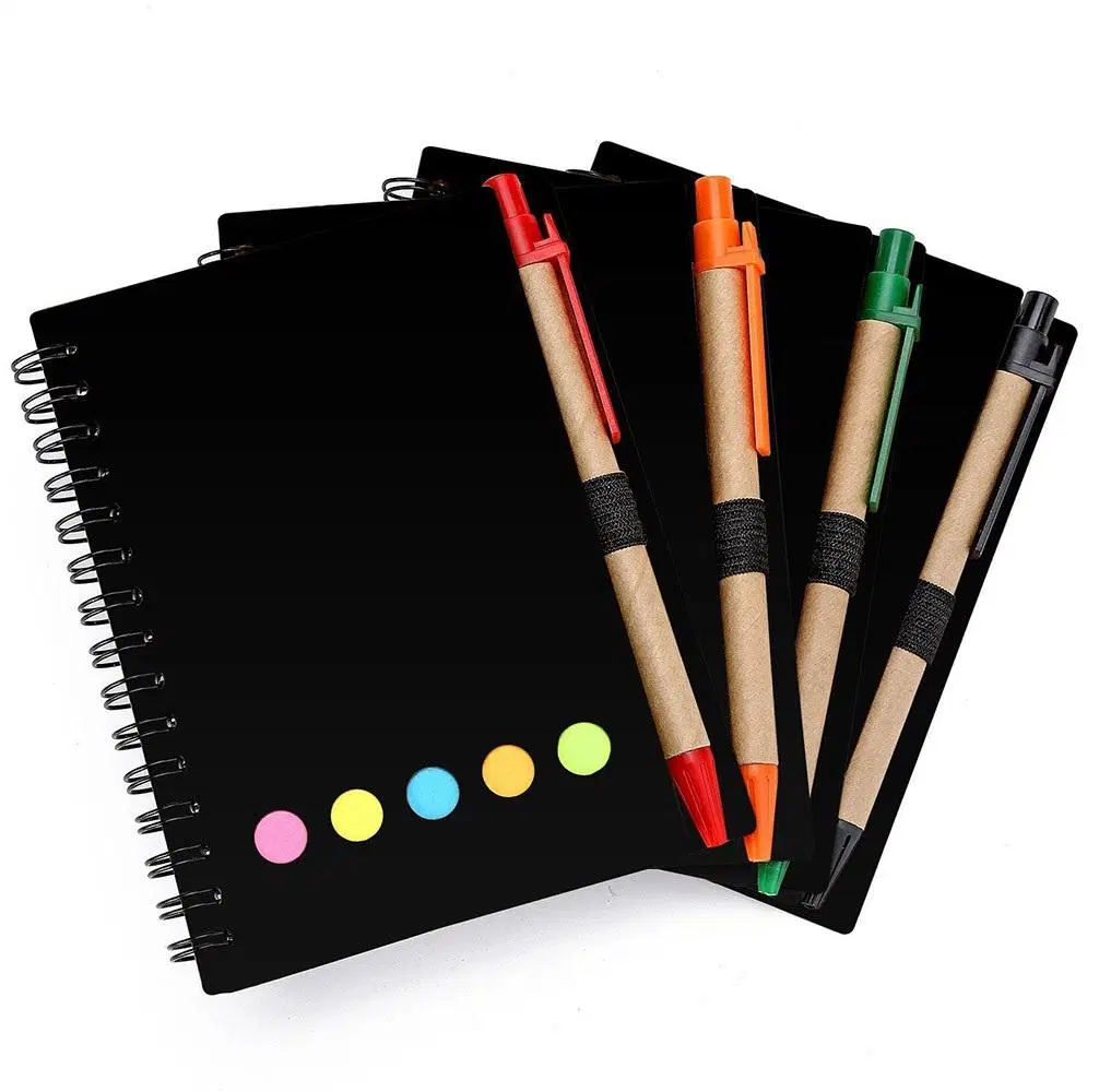 Self-Adhesive Pen to Do List Notepad Sticky Note Memo with Notebook A5