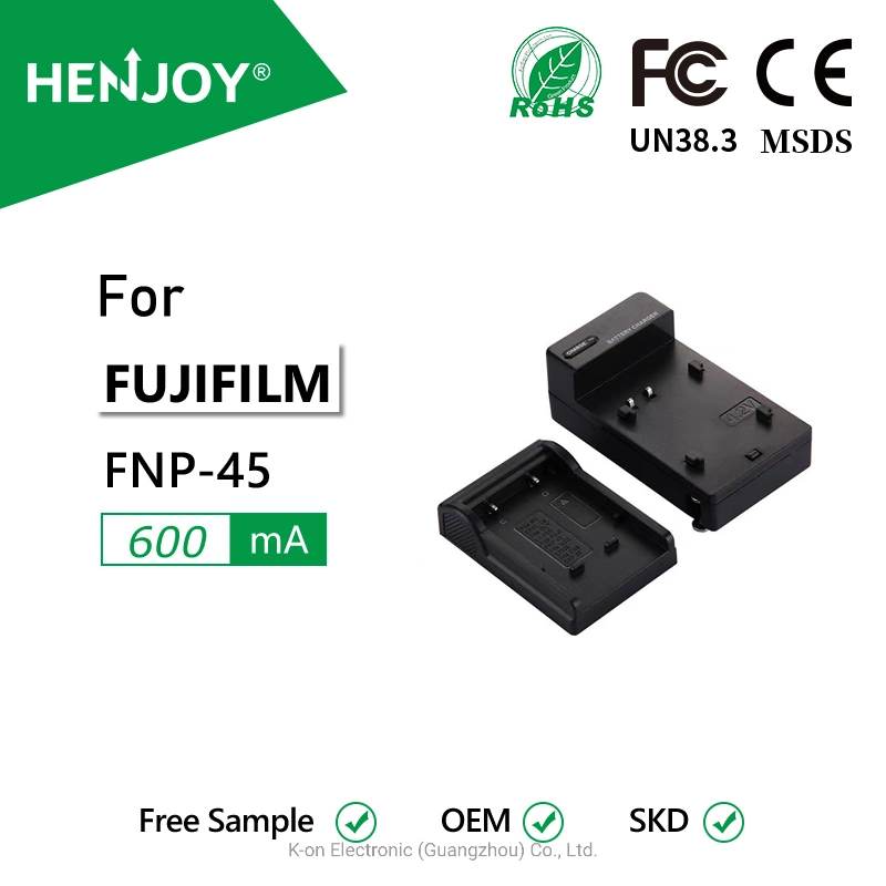 Cargador HEnjoy® FNP-45, NP-45 para Fujifilm/FUJI FinePix Jx250, Jx400, J38, J10, J20, Jx520, Jx580, Jx300, Jx680, Jx370, Jv200, Jv100, Jz250, Jz300, T550