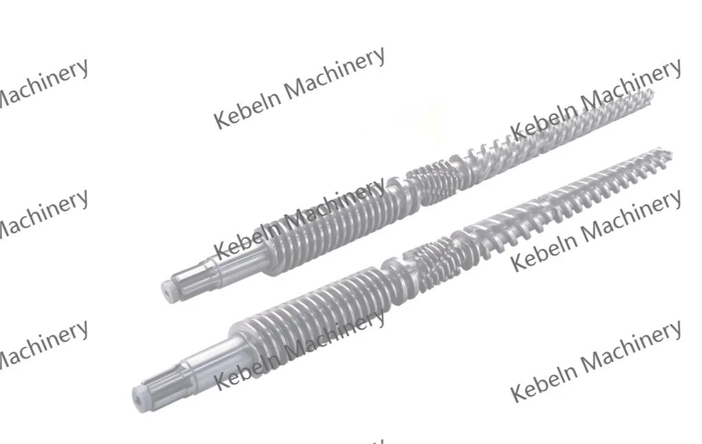 Conical Twin Screws Plastic Extruder for PVC Pipe and Profile Production Line