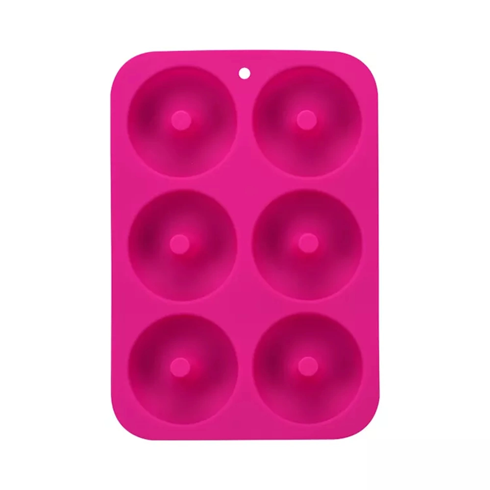 BPA Free Silicone Donut Mold 6 Cavity Silicone Biscuit Baking Mold