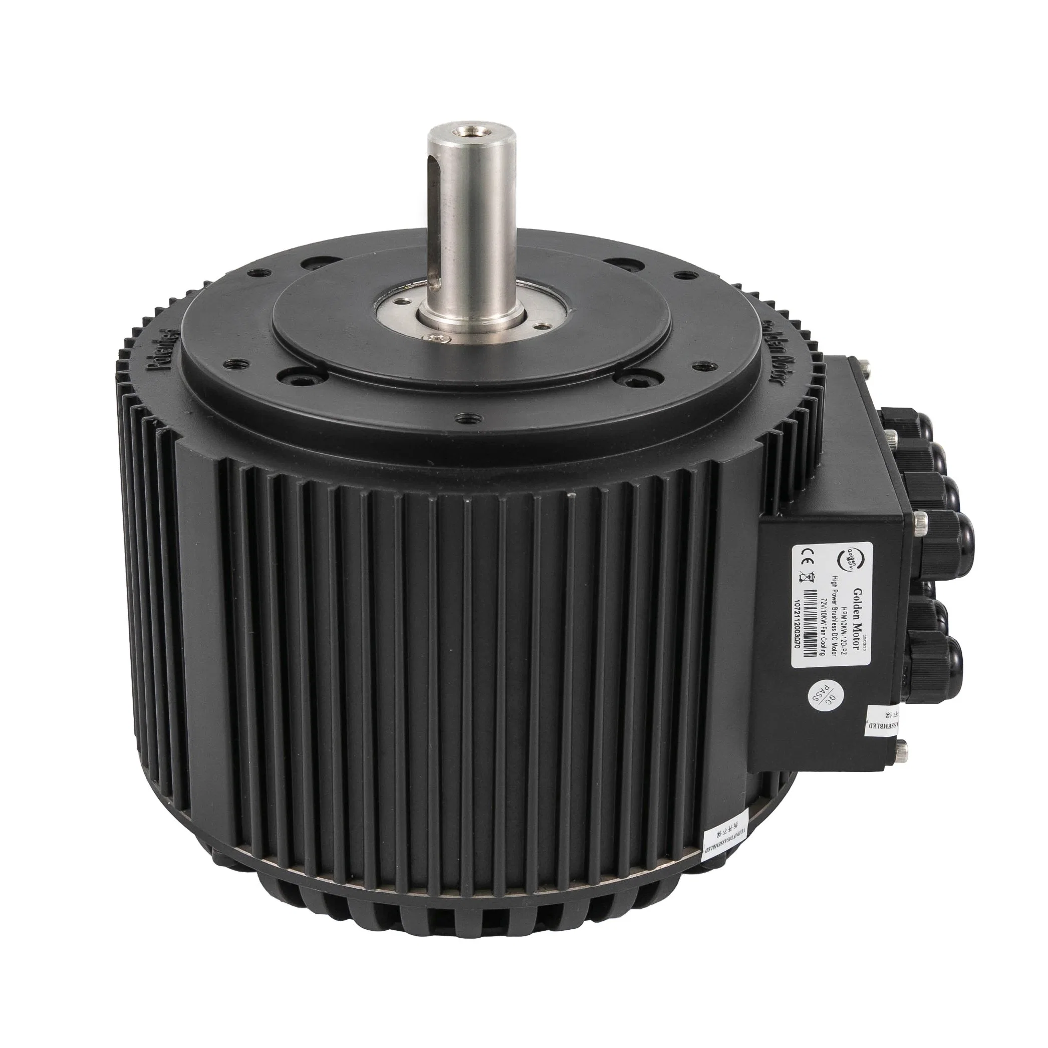 Tamanho compacto aprovado pela CE. Classificado em 10kw, 85 N.m, 4000RPM. Kit de conversão de motor elétrico para motocicleta/moto elétrica ou carro elétrico com motor BLDC e sistema de refrigeração a ar/líquido.