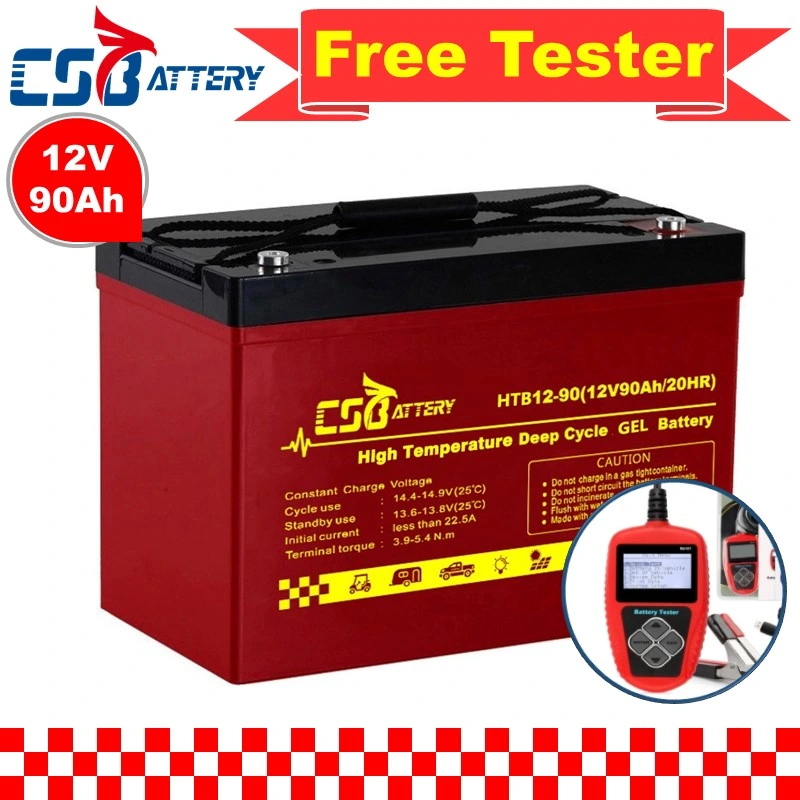 Csbattery 12V90ah Sealed-Lead-Acid Gel Bateria for Scrubber/Telecome/Medical/Bts-Stations/UPS/Ali