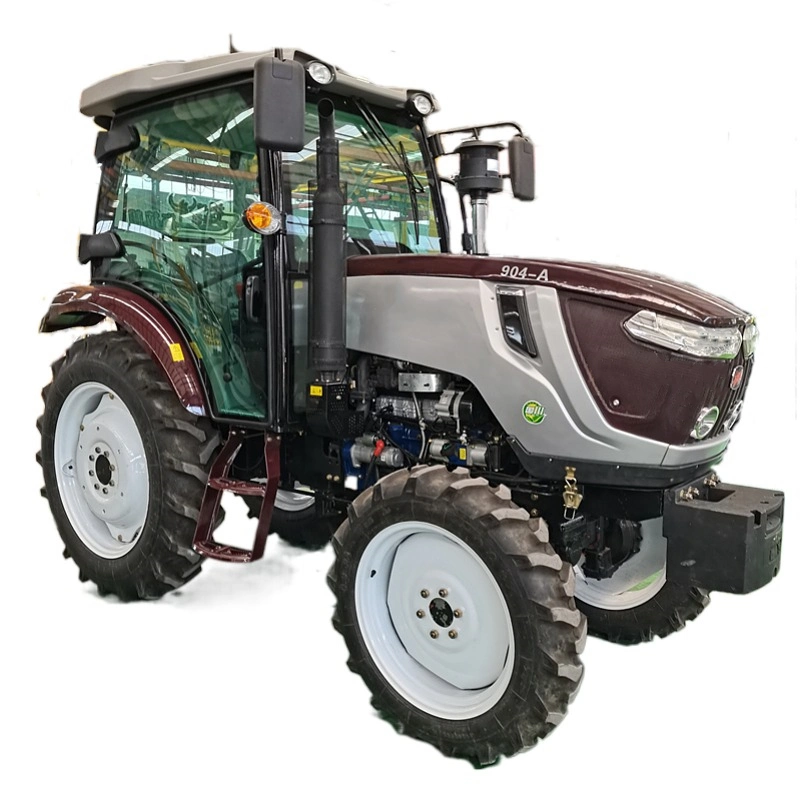 Moteur diesel certificat CE 90HP tracteur agricole 4 roues motrices