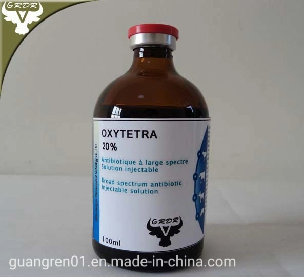 Oxytétracycline 10% Injection 100ml /500ml Médicament Vétérinaire pour Chien / Cochon / Chat / Certificat