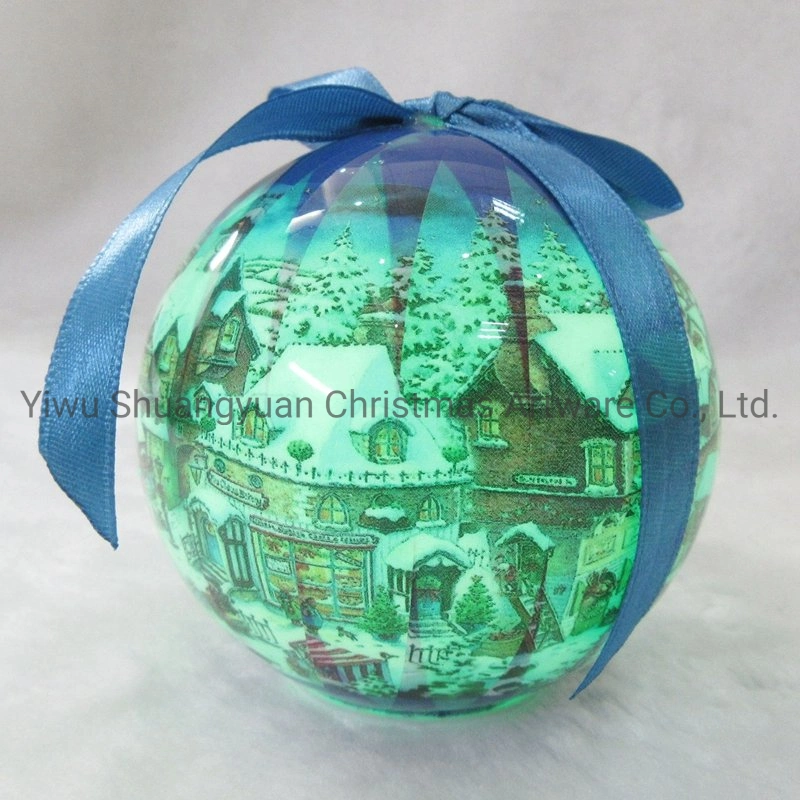 2021 New Design High Sales Christmas Paper Ball for Holiday Wedding Party Decoration Supplies Hook Ornament Craft Gifts