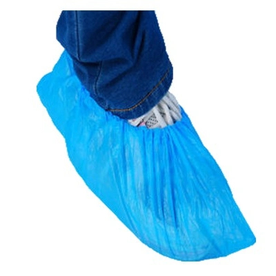 Disposable Blue White PP Non Woven Non Skid Shoe Cover