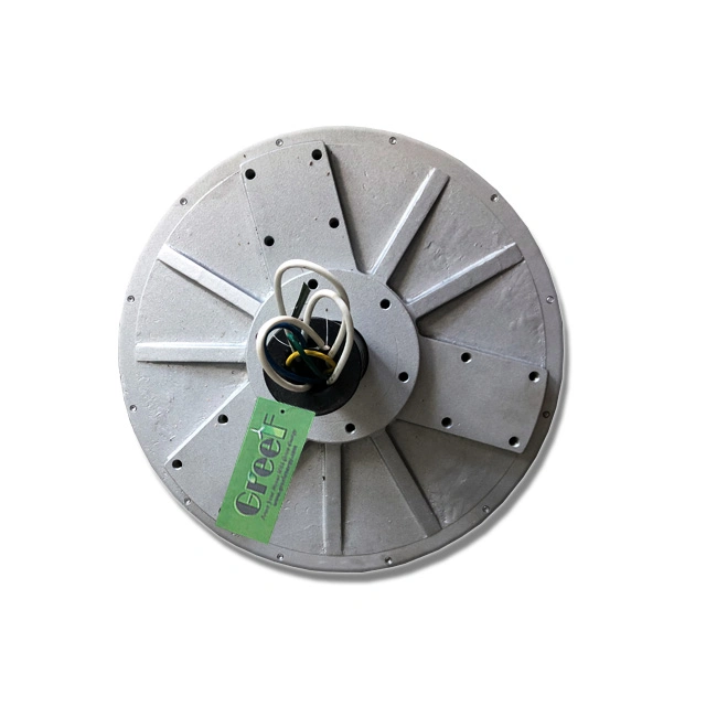 Gerador Coreless de fluxo axial do rotor externo 3fase saída AC de 1KW, 2KW e 3KW, 5KW