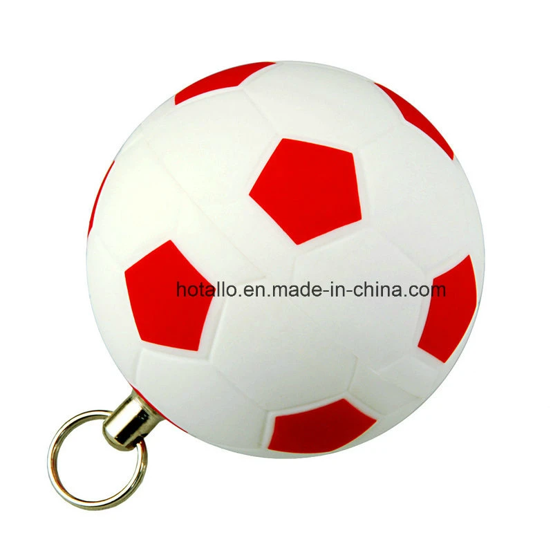 Football Shape USB Flash Drive Pen Drive Black/Red Plus White Color