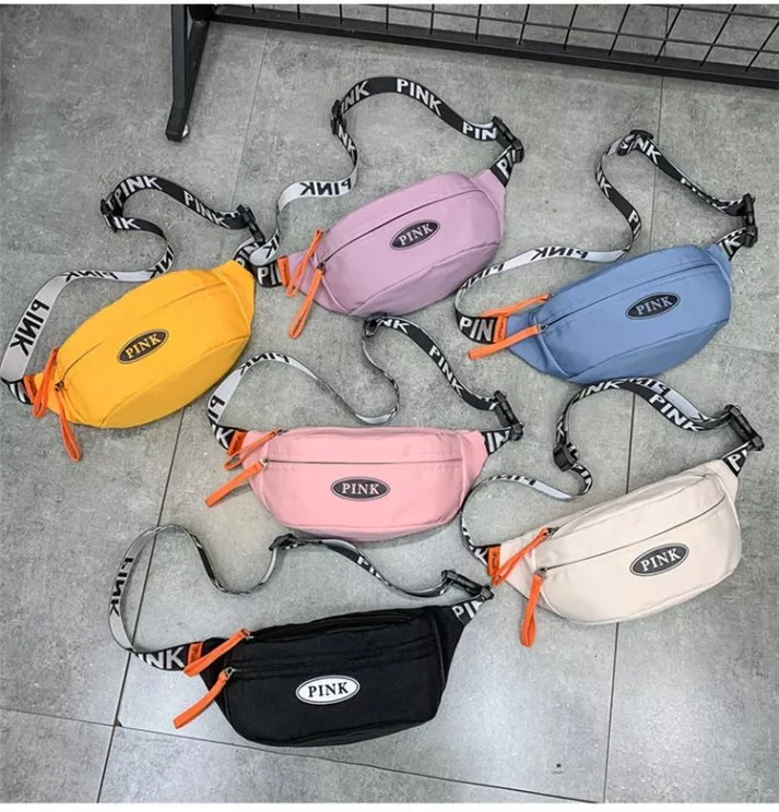 Wholesale Nylon Waterproof Outdoor Sports Running Women Waist Bags Sling Fanny Packs Custom Crossbody Chest Wiat Bag