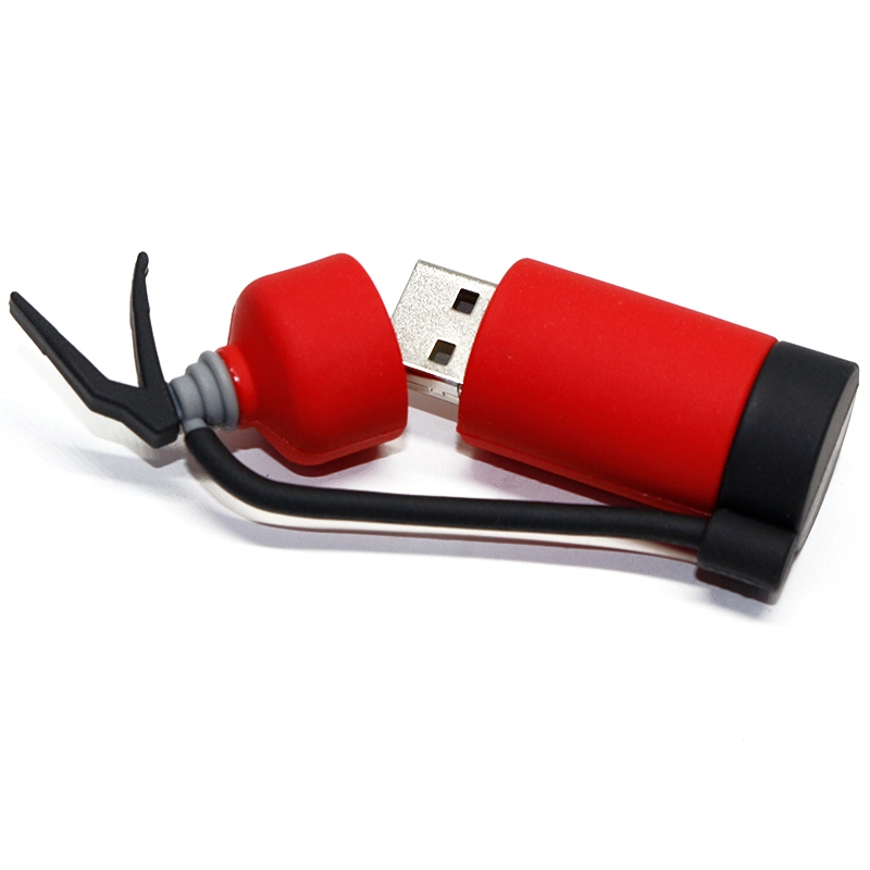 Feuerlöschgeräte Feuerlöscher Form PVC USB-Flash-Laufwerk 16GB 32GB 64GB Flash-Laufwerke USB-Laufwerk USB-Stick