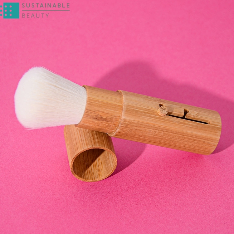 Marca privada Viajes de lujo Mini Goat Cabello Bambú Cosméticos Alto Juego de brochas de maquillaje de calidad