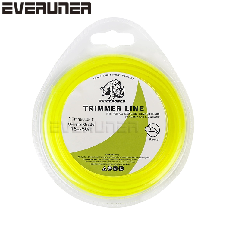 2.0mmx15m Round Nylon Grass Trimmer Line