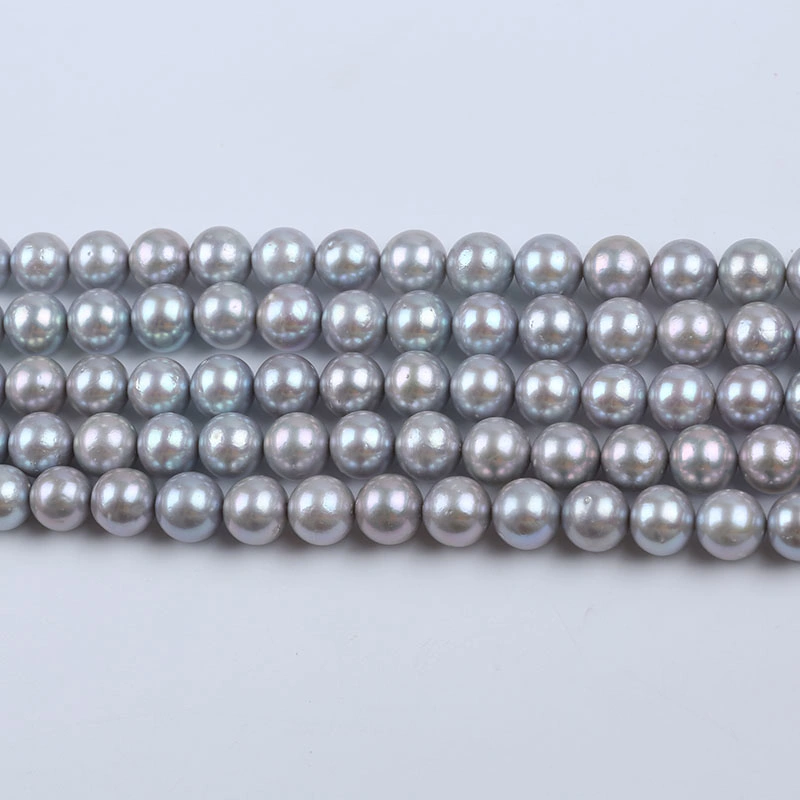 Hot Sale 11-13mm Dyed Gray Edison Round Pearl for Jewelry Making