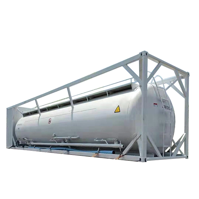 Lishixin ISO Standard 20FT Bulk Cement Powder Tank Container for Sale