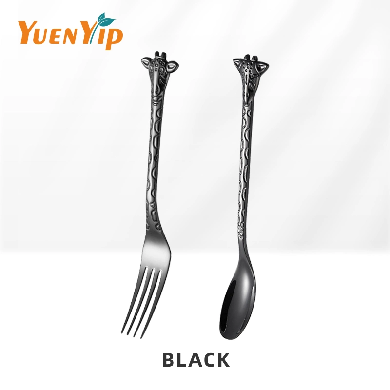 Fast Delivery Restaurant Hotel Aço inoxidável Talheres Set Knife Fork O talheres de colher ajusta o cutlery dourado